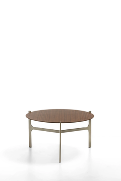 SYDNEY - Round wooden coffee table by ENRICO PELLIZZONI - view 3